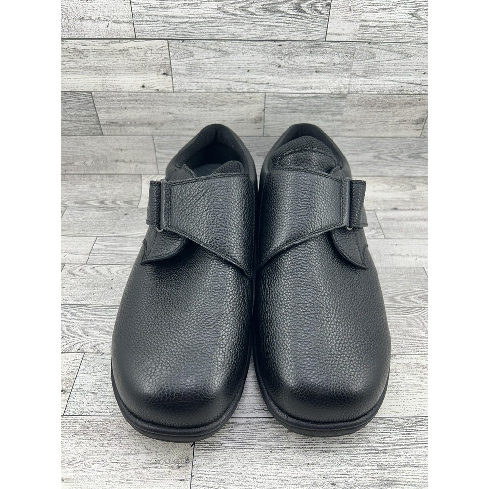 OrthoFeet‎ Shoes Mens Size 12 XX-Wide Black Leather Orthopedic Comfort Diabetic